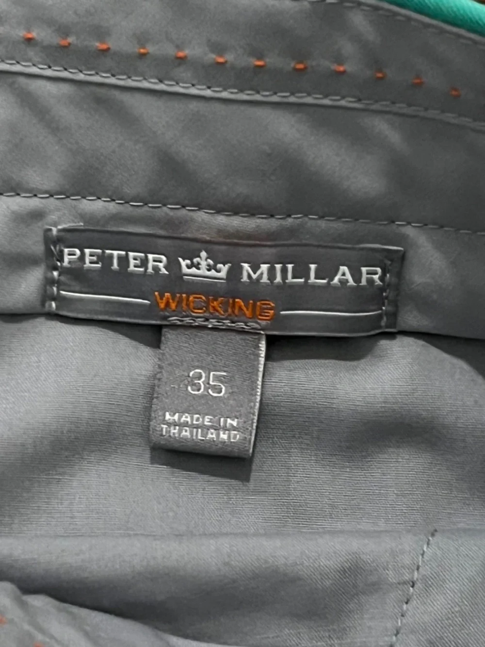 Peter Millar Crown Crafted Wicking Performance Golf Pants Men's 35 Aquamarine - Picture 2 of 9
